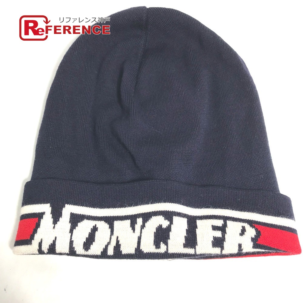 楽天市場】MONCLER モンクレール ビッグワッペン ロゴ ビーニー 帽子