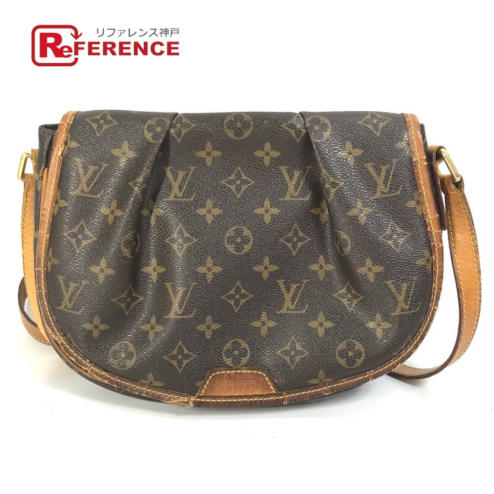 LOUIS VUITTON ルイヴィトン M40474 モノグラム メニルモンタン PM カバン 斜め掛け ショルダーバッグ モノグラムキャンバス レディース ブラウン 【中古】