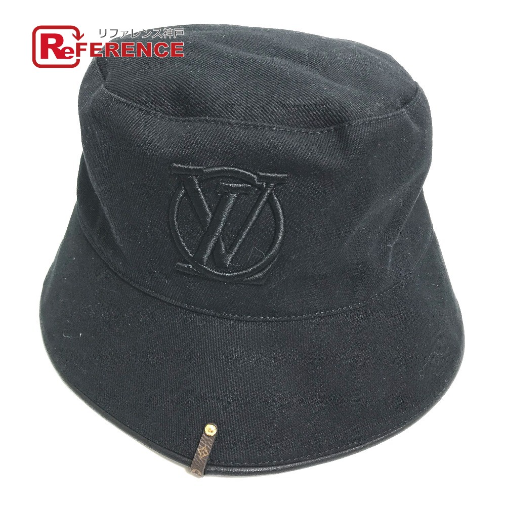 LOUIS VUITTON ルイヴィトン M7054M バケットハット・LV シティー ハット帽 帽子 バケットハット ボブハット ハット コットン レディース ブラック 【中古】|ブランドショップ リファレンス