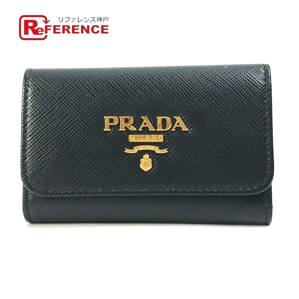 美品✨PRADA プラダ ネイビー リボン キーケース 箱付き キーリング imgrc0095475994.jpg
