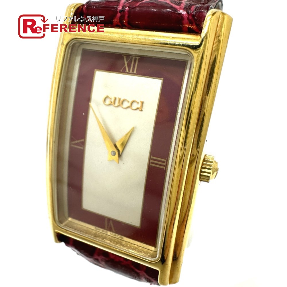 楽天市場】【ウォッチ】GUCCI グッチ レクタンクラー ブルー パール