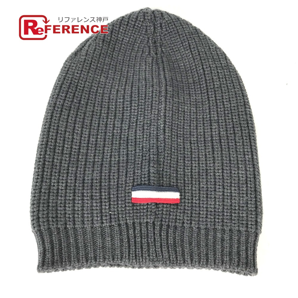 MONCLER モンクレール ニット帽　ビーニー　ニットキャップ　ビッグワッペン MONCLER モンクレール ニット帽 ビーニー ニットキャップ ビッグ