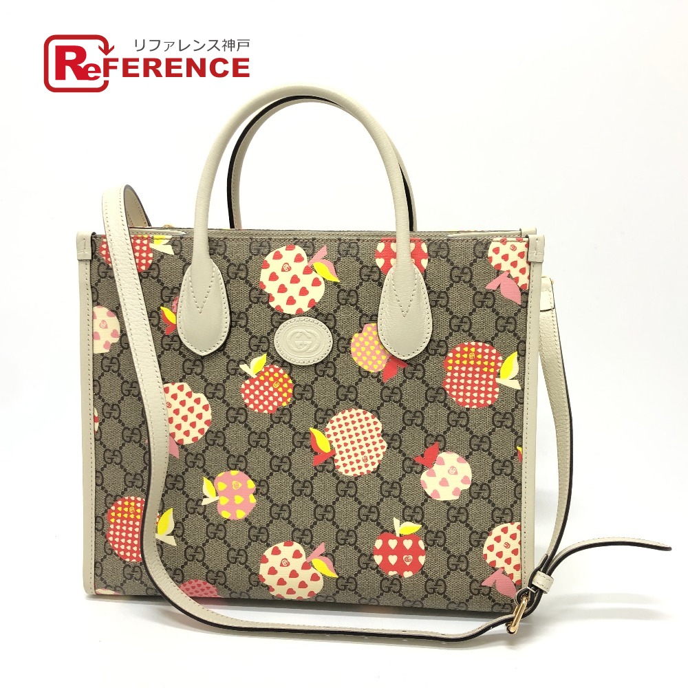 GUCCI グッチ 659983 GG レポム 2WAY カバン ハンドバッグ GGスプリームキャンバス レディース ベージュ 【中古】｜ブランドショップ　リファレンス