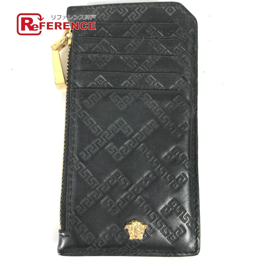 美品 VERSACE ヴェルサーチ コインケース  メデューサ ブラック 小銭入 楽天市場】ヴェルサーチ カードケース コインケース メデューサ
