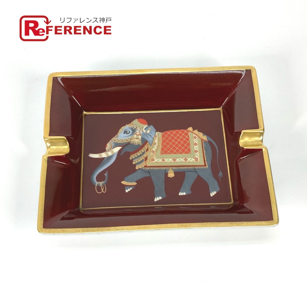 【楽天市場】HERMES エルメス 小物入れ ジュエリートレイ エレファント 象 アッシュトレイ 灰皿 陶器 レディース ブラウン 【中古