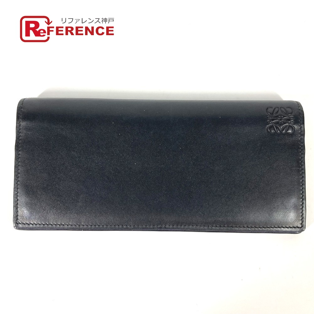 楽天市場】ロエベ 財布 長札入れ クロコ 札入れ マチ付き ブラック 二