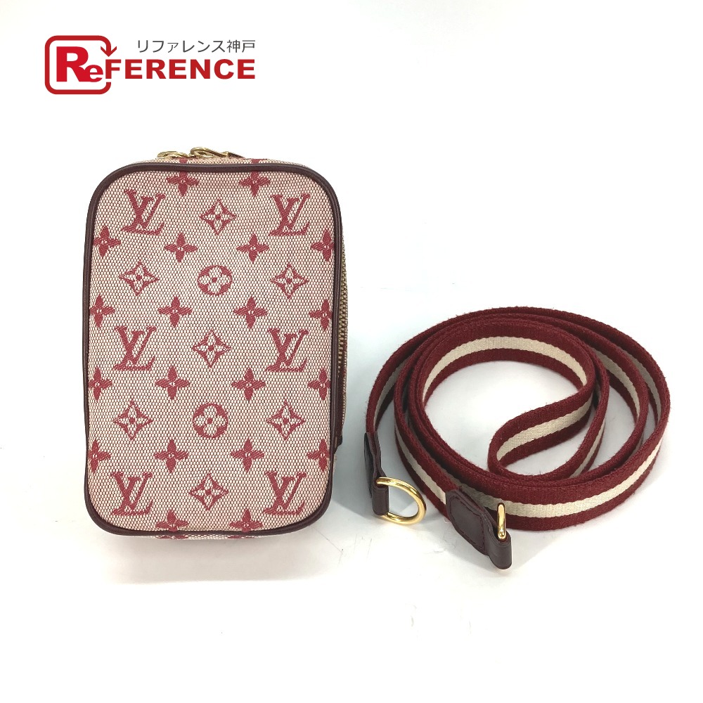 LOUIS VUITTON ルイヴィトン M60001 モノグラムミニ ウスディジタル ストラップ付 ショルダーバッグ ポシェット ポーチ モノグラムミニキャンバス レディース チェリー レッド 【中古】｜ブランドショップ　リファレンス