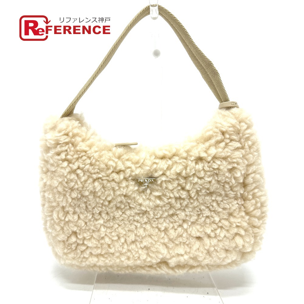 楽天市場】【ギャラあり】 PRADA プラダ ファーショルダーバッグ