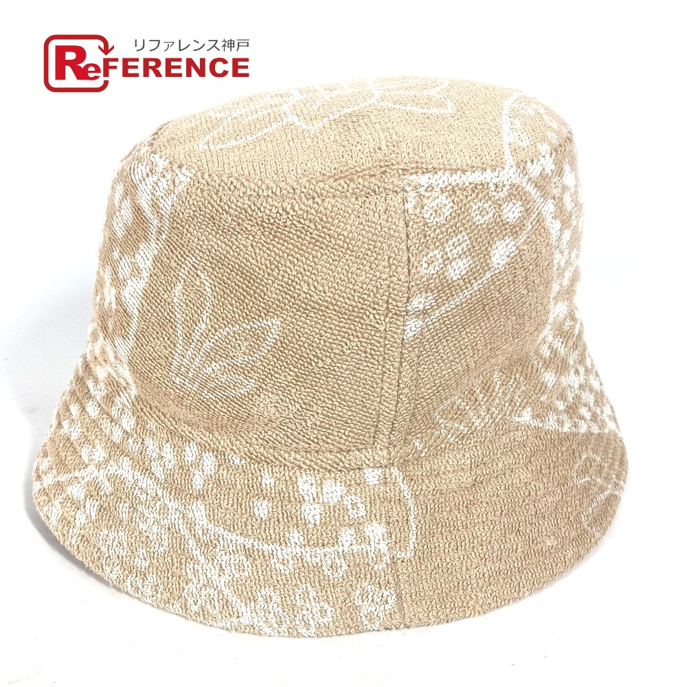 HERMES エルメス H231001N パイル ハット 《ジーン》Gene bucket hat ハット帽 帽子 バケットハット ボブハット ハット コットン レディース サーブル / ホワイト ベージュ 【中古】|ブランドショップ リファレンス
