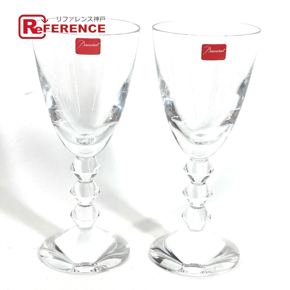 Baccarat - 美品 Baccarat バカラ ベガ ワイングラス 2客 クリスタル ペア H18cm SU12182A2 バカラ 美品 Baccarat ベガ ワイングラス 2客 クリスタル ペア