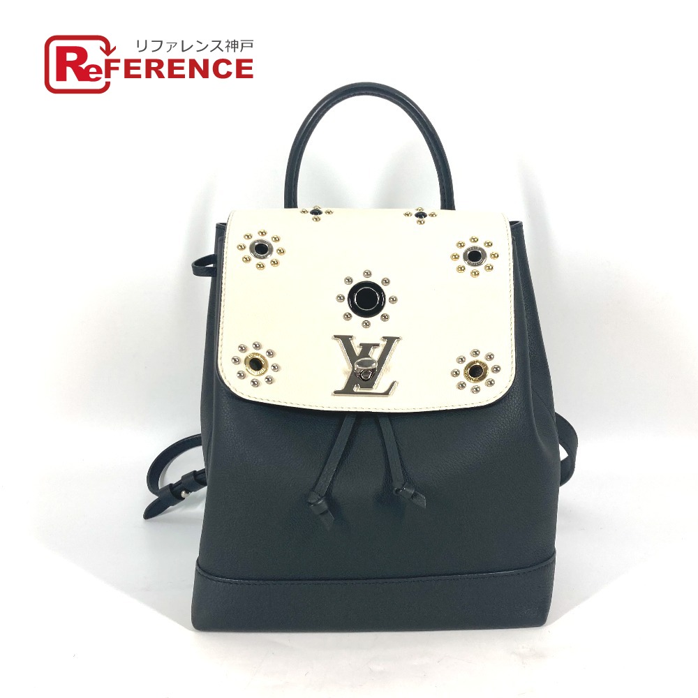 LOUIS VUITTON ルイヴィトン  M54108 ロックミー バッグパックスタッズ 鞄 うしろ側容器に並べる 背嚢 なめし革  レディース 黒いこと 【中古】 レディースバッグ-バックパック・リュック
