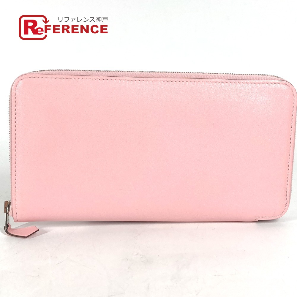 HERMES エルメス ロングウォレット アザップロング ラウンドファスナー 長財布 スイフト レディース ローズサクラ ピンク 未使用 【中古】 107,690円