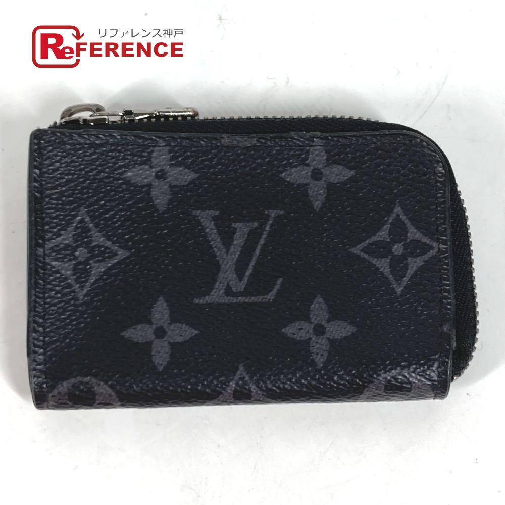 LOUIS VUITTON ルイヴィトン M63536 モノグラムエクリプス ポルトモネ ジュール 財布 小銭入れ L字ファスナー コインケース モノグラムエクリプスキャンバス メンズ ブラック 【中古】 27,500円