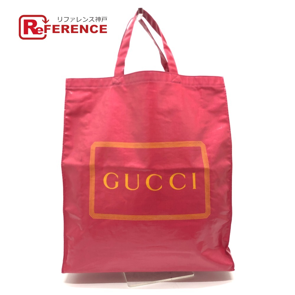 GUCCI グッチ 575140 ロゴ トートバッグ ハンドバック バック ハンドバッグ コーティングキャンバス レディース ピンク 【中古】