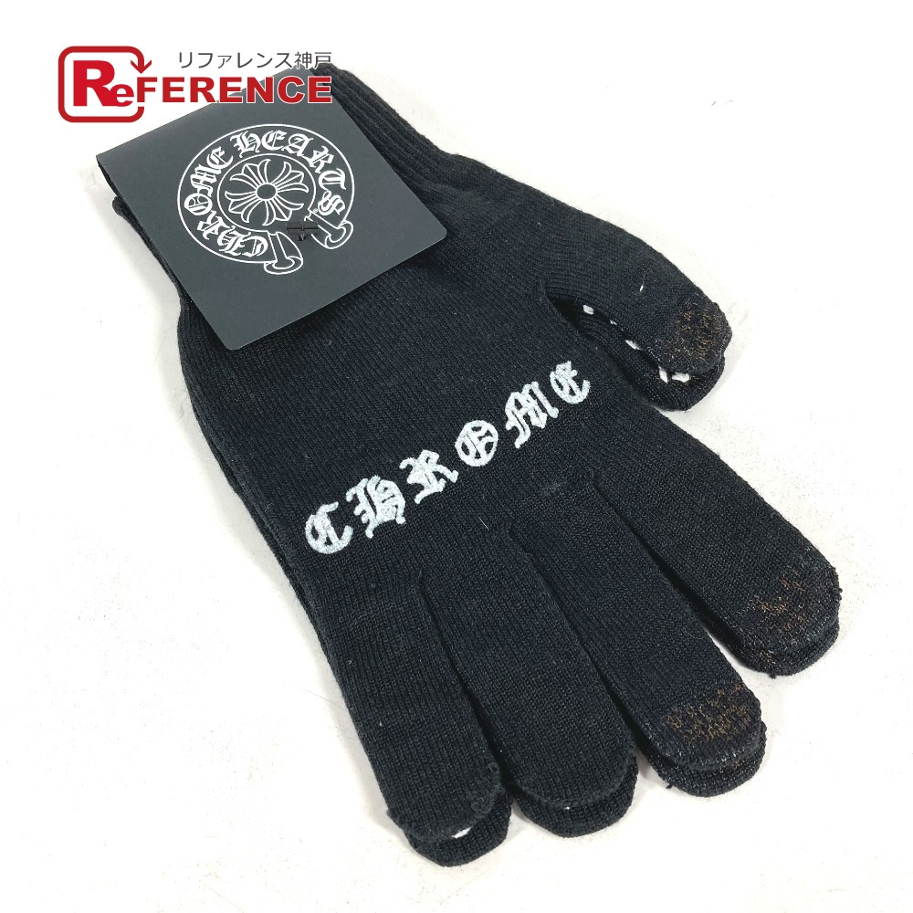 CHROME HEARTS （クロムハーツレザーグローブ ホースシューロゴボタン クロムハーツ Chrome Hearts GROVE/レザーグローブ ホースシュー