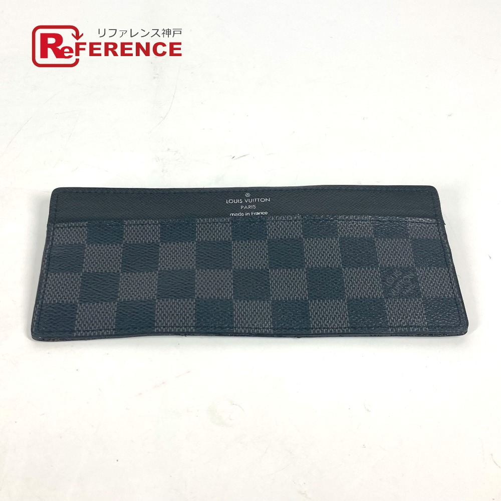 LOUIS VUITTON ルイヴィトン N63084 ダミエグラフィット ポルトフォイユ ロン カードケースのみ 名刺入れ カードケース ダミエグラフィットキャンバス メンズ ブラック 【中古】