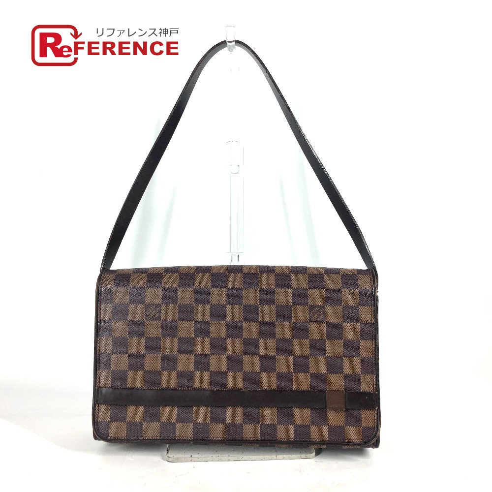 LOUIS VUITTON ルイヴィトン N51160 ダミエ トライベッカ・ロン フラップ 肩掛け カバン ショルダーバッグ ダミエキャンバス レディース エベヌ ブラウン 【中古】|ブランドショップ リファレンス
