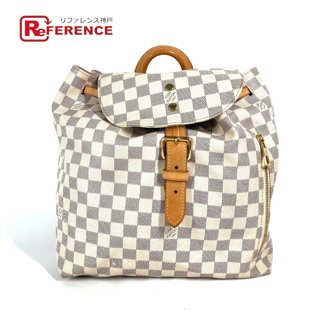 LOUIS VUITTON ルイヴィトン N41578 ダミエアズール スペロン バックパック カバン リュックサック ダミエアズールキャンバス レディース ホワイト 【中古】