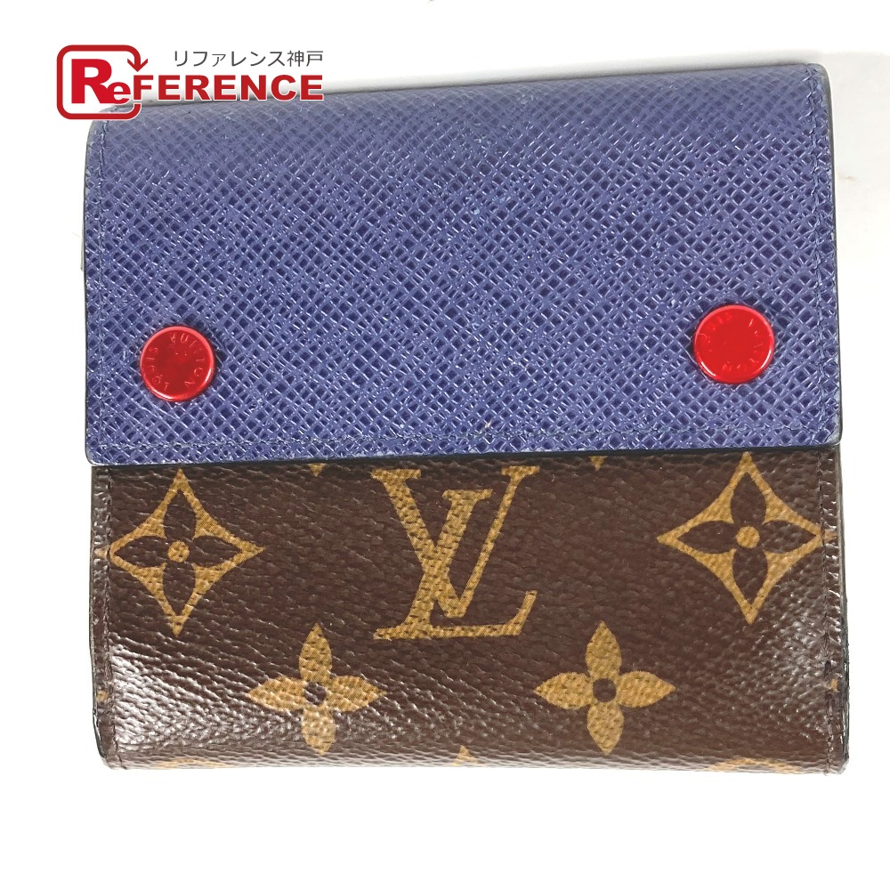 LOUIS VUITTON ルイヴィトン M63041 モノグラム＆タイガ コンパクトウォレット 財布 2つ折り財布 モノグラムキャンバス メンズ ブラウン 【中古】｜ブランドショップ　リファレンス