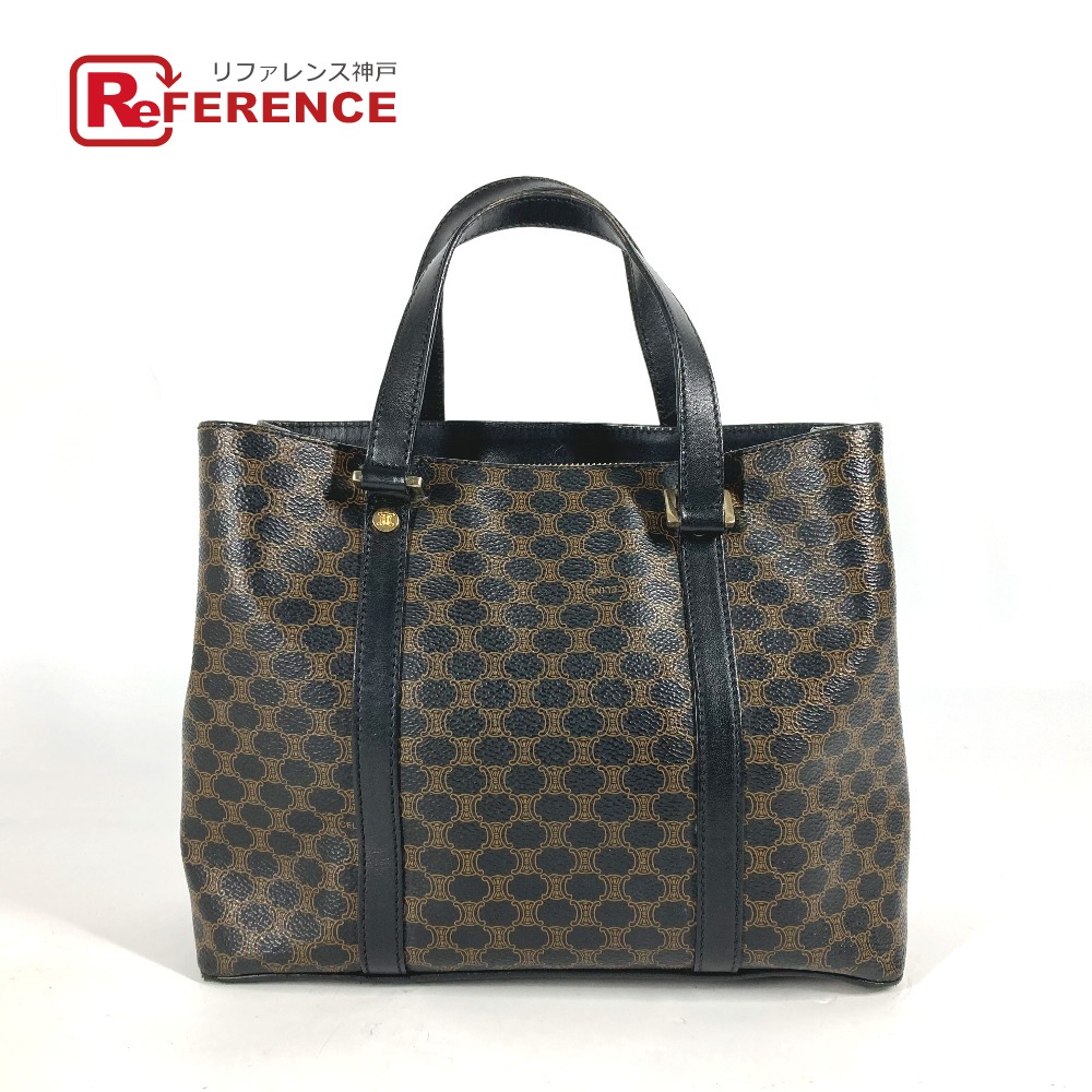 CELINE セリーヌ ベルト レザー トートバッグ ハンドバッグ ヴィンテージ CELINE セリーヌ マンテル チェーン レザー トップハンドル