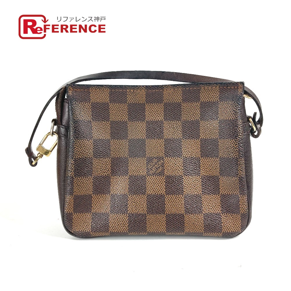 LOUIS VUITTON ルイヴィトン N51982 ダミエ トゥルース メイクアップ アクセサリーポーチ ポーチ カバン 肩掛け ショルダーバッグ ハンドバッグ ダミエキャンバス レディース エベヌ ブラウン 【中古】 25,696円