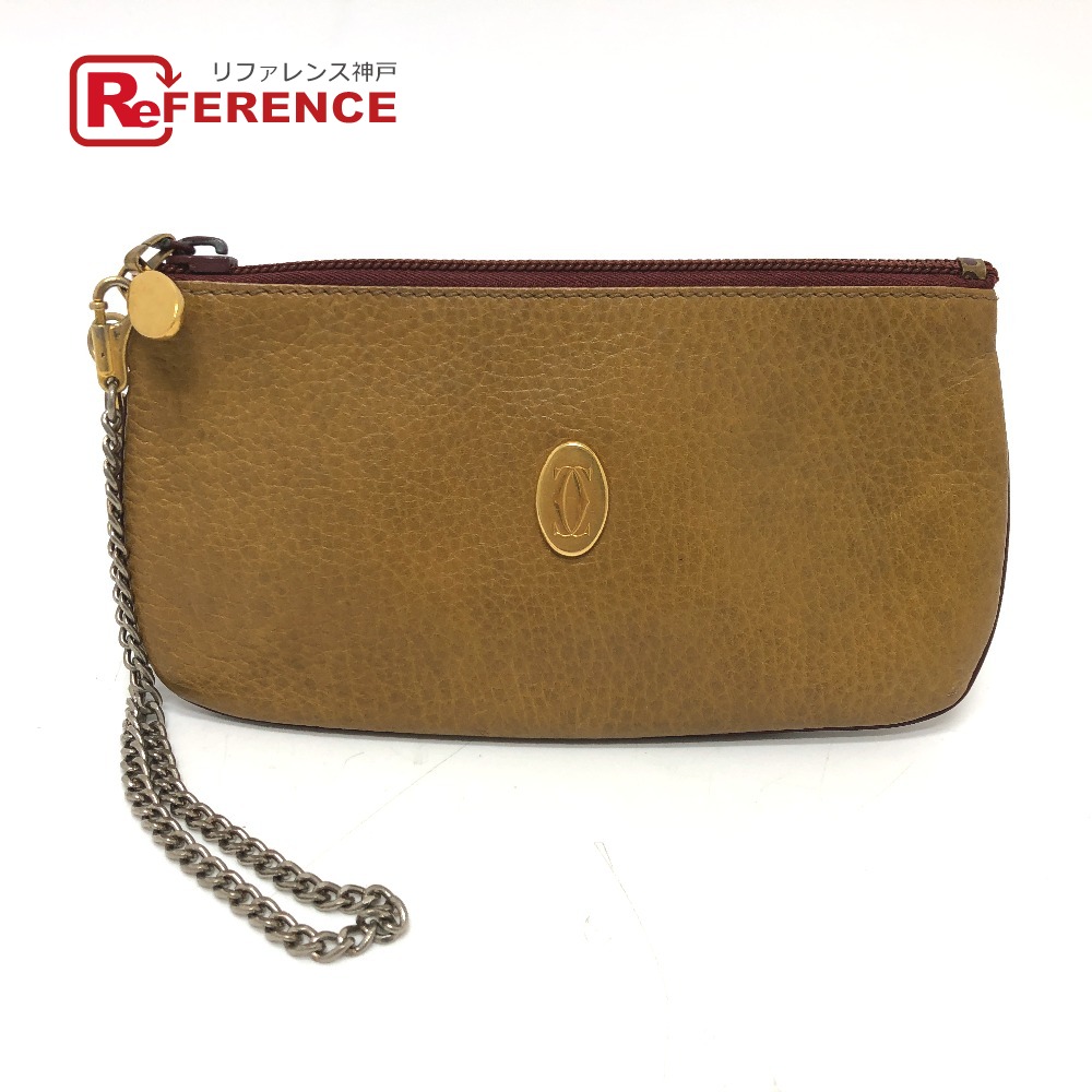 未使用 カルティエ 小銭入れ パシャ ブラック 黒 馬蹄型 2Cロゴ金具 レザー 未使用 カルティエ 小銭入れ パシャ ブラック 黒 馬蹄型 2Cロゴ金具