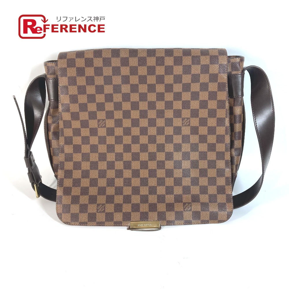 LOUIS VUITTON ルイヴィトン N45258 ダミエ バスティーユ 斜め掛け カバン メッセンジャーバッグ ショルダーバッグ ダミエキャンバス レディース エベヌ ブラウン 【中古】｜ブランドショップ　リファレンス