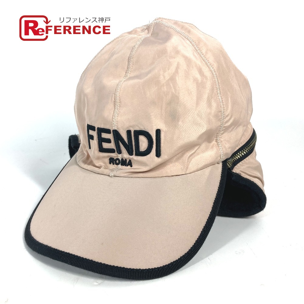 楽天市場】FENDI フェンディ ズッカ柄 ミンク フォックス ファー 帽子