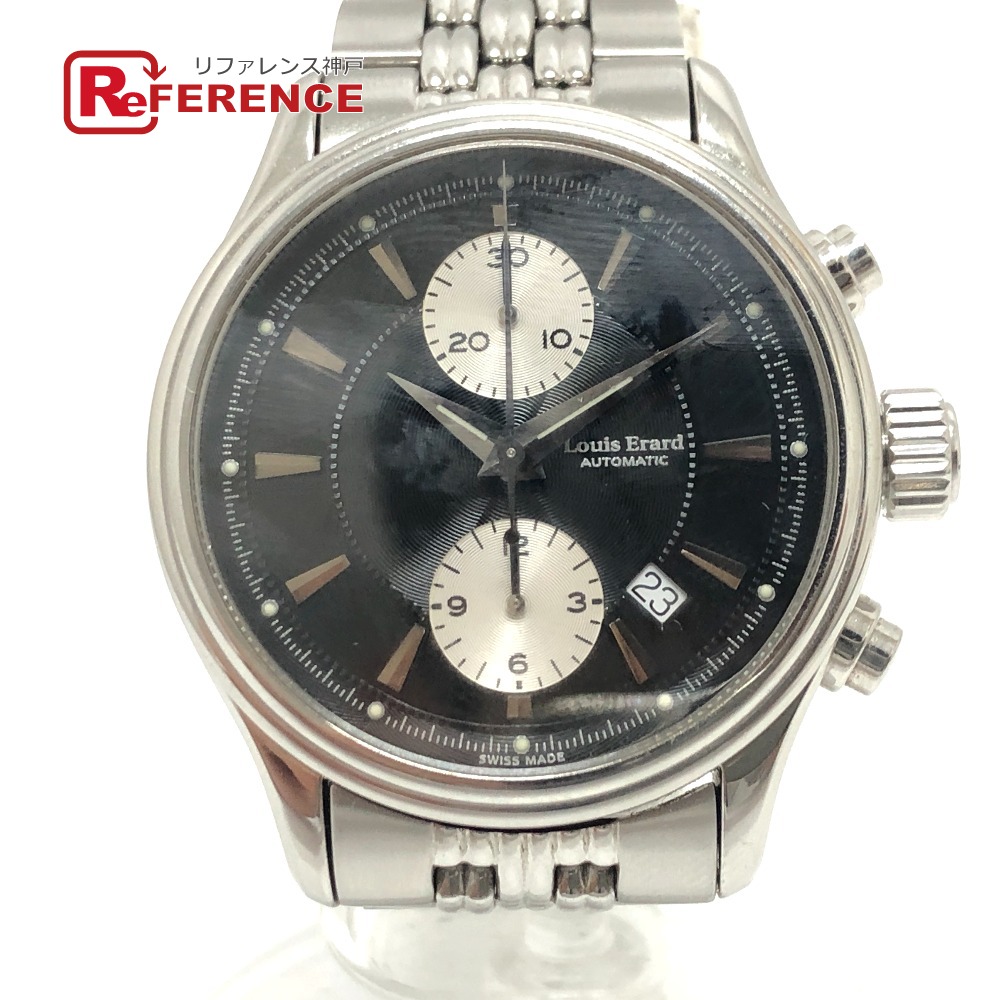 Louis Erard ルイ・エラール クロノグラフ デイデイト 自動巻き 腕時計 時計 腕時計 SS メンズ シルバー 【中古】