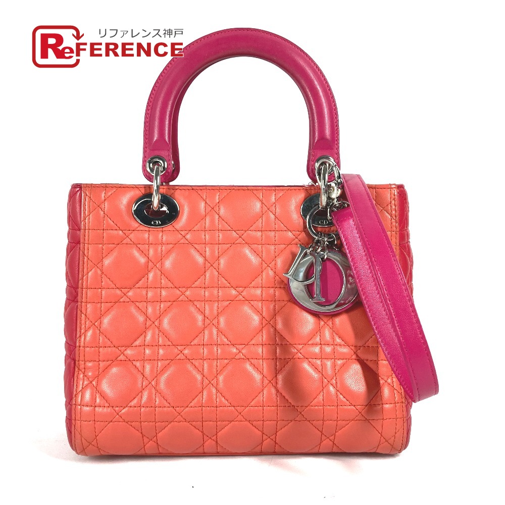 Dior ロゴプリント ハンドバッグ ブラウン/ピンク Christian Dior クリスチャンディオール ハンドバッグ トロッター