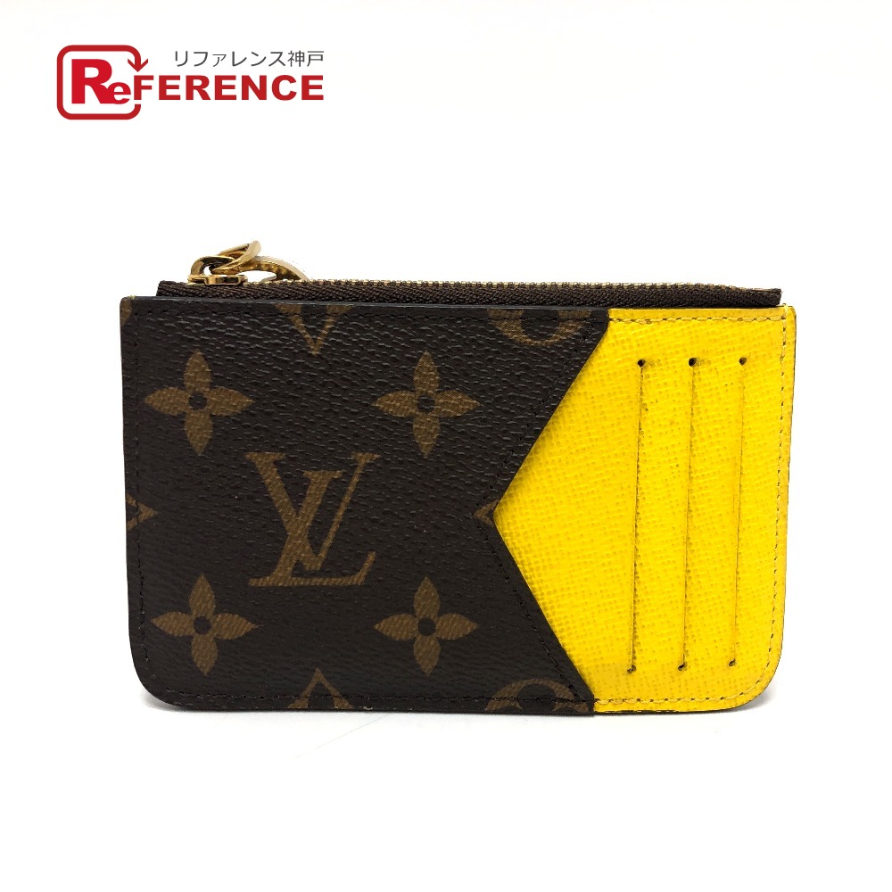 LOUIS VUITTON ルイヴィトン  M81882 モノグラム オポルト ブーム ロミー 歌留多入れもの 御釣り入れ コインケース コインケース モノグラム帆布  メンズ ジョーヌ 赤銅色×黄色 【中古】