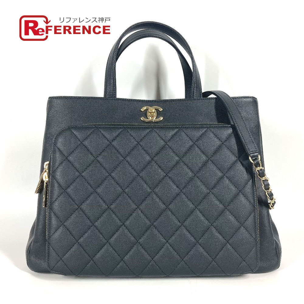 楽天市場】シャネル 【CHANEL】 キャビアスキン キルティング チェーン