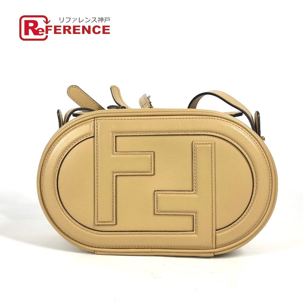 FENDI フェンディ 8BS058 ポシェット 斜め掛け カメラケース スモール オーロック MINI CAMERA CASE 2WAYバッグ ハンドバッグ ショルダーバッグ レザー レディース ベージュ 未使用 【中古】|ブランドショップ リファレンス