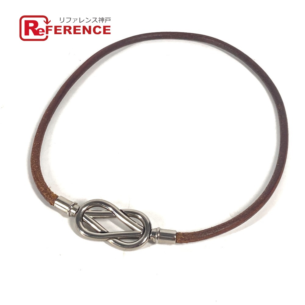 【未使用】エルメス　ラニエール　②　革紐　レッド　レザー　ネックレス　ペンダント 楽天市場】HERMES エルメス オレンジ ラニエール レザー