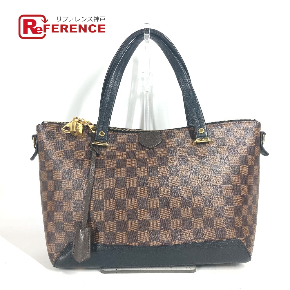 LOUIS VUITTON ルイヴィトン  N41014 ダミエ ハイドパーク  鞄 トートバッグ 肩かけ ショルダーバッグ ダミエキャンバス /なめし革 レディース ノワール 黒いこと 【中古】