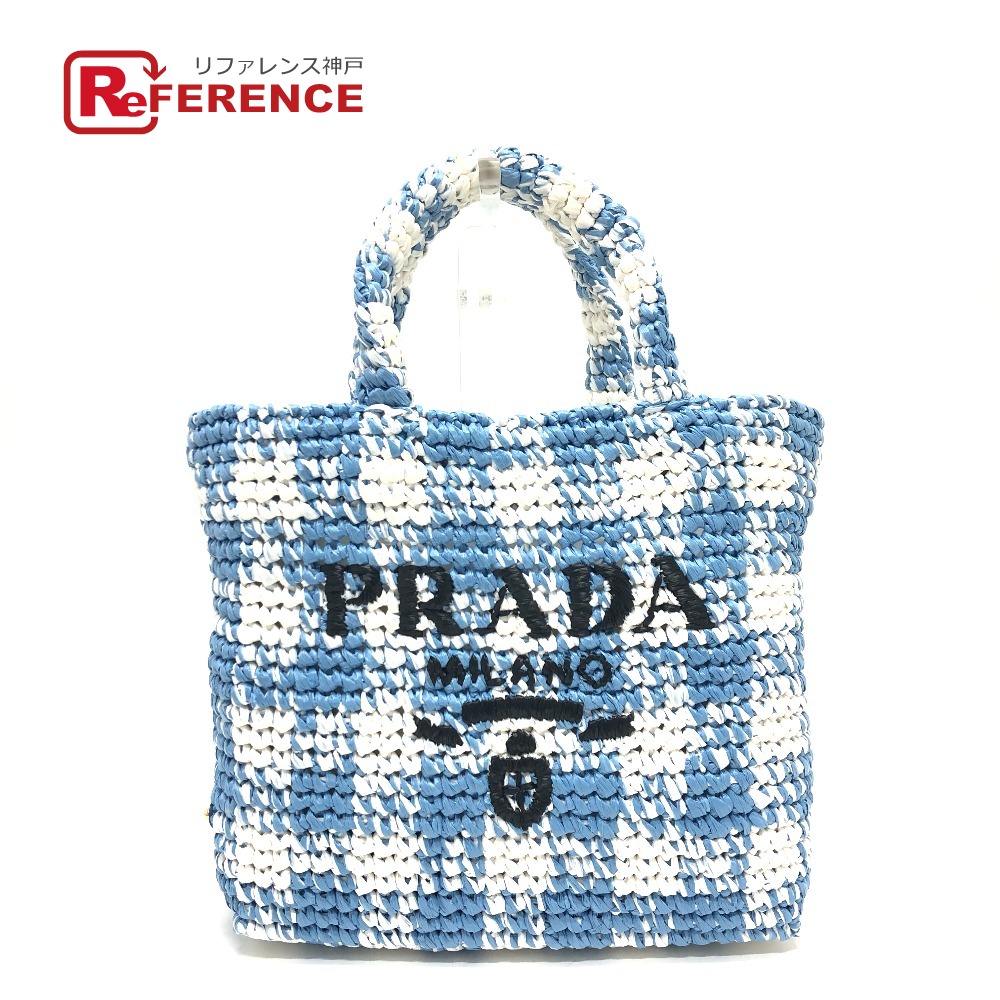 楽天市場】【美品】プラダ【PRADA】 ラフィア トートバッグ