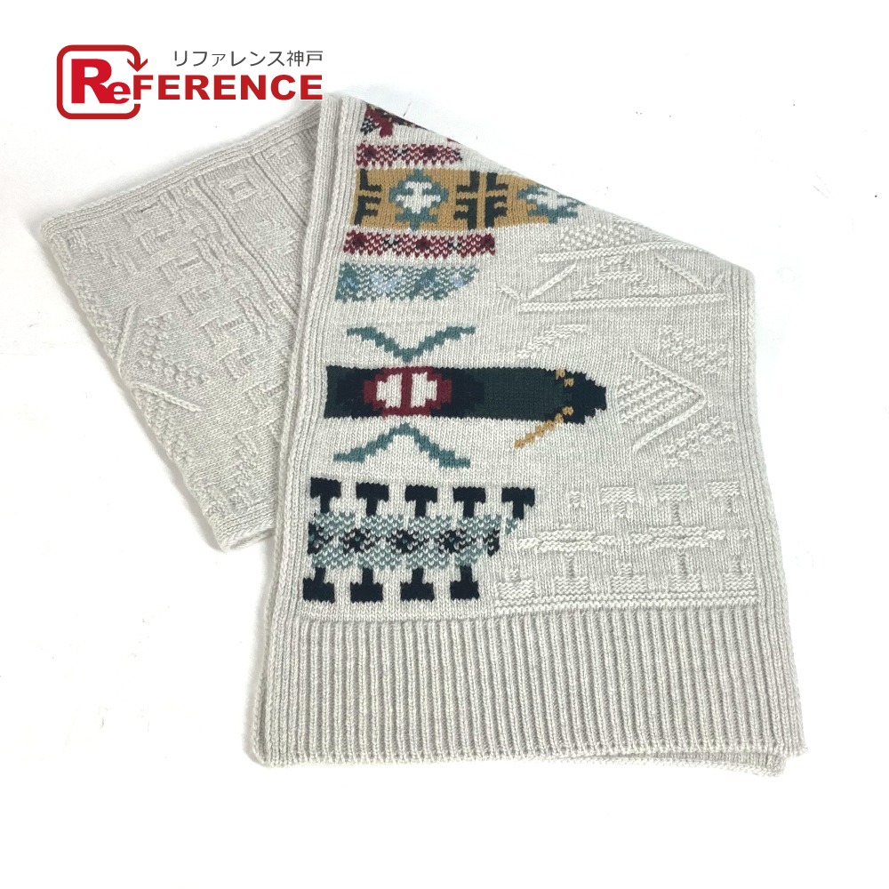 楽天市場】HERMES エルメス Hロゴ アレルトゥール バイカラー マフラー