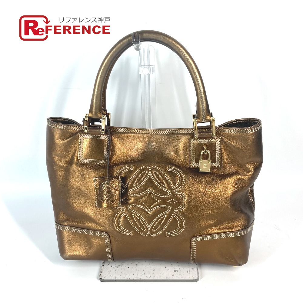 LOEWE ロエベ アナグラム シルバー金具 ハンドバッグ グリーン レザー 楽天市場】LOEWE ロエベ アナグラム トートバッグ ショルダー