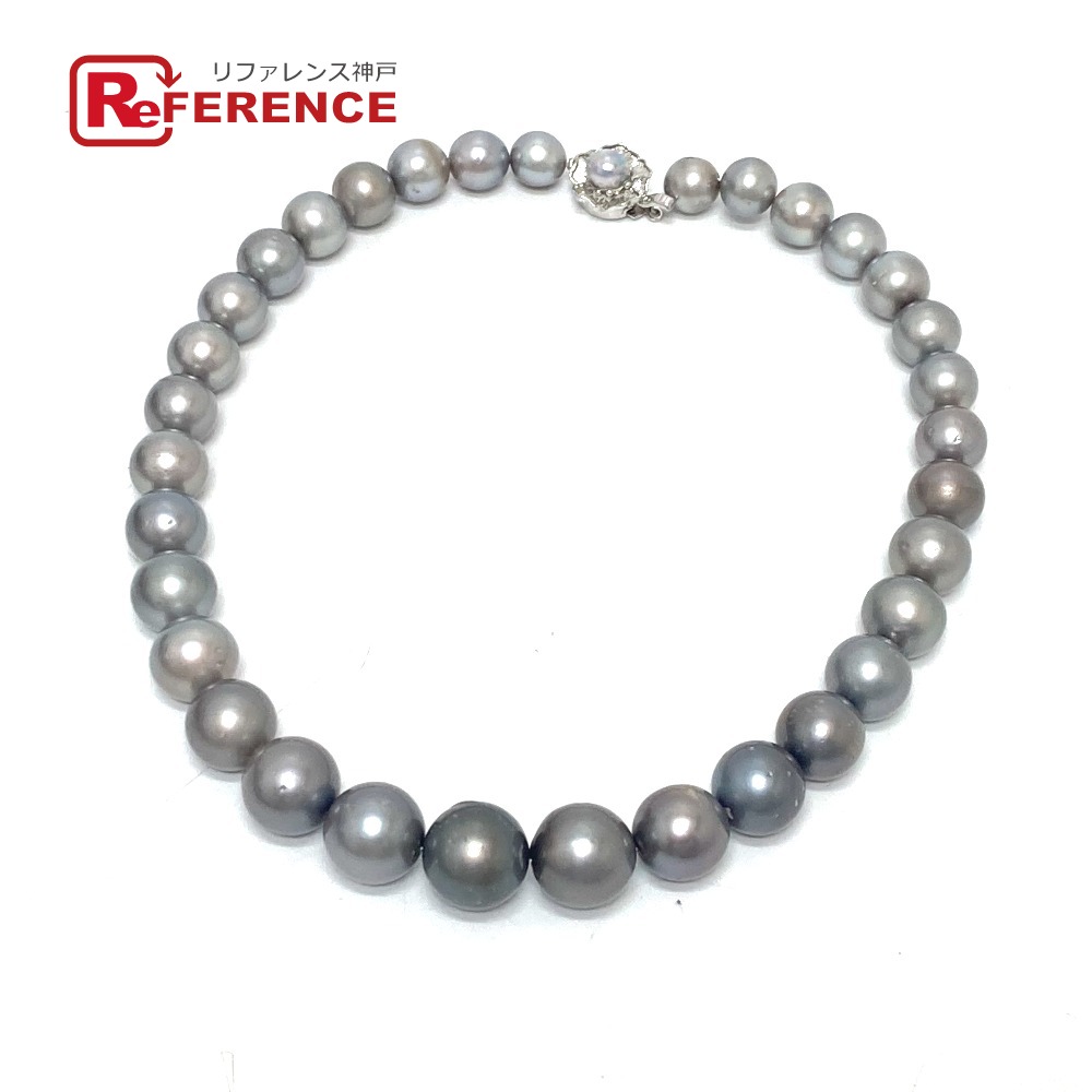 jewelry ジュエリー ブラックパール 10mm~15mm ネックレス アクセサリー 小物 ファッション小物 ネックレス パール レディース ブラック 【中古】