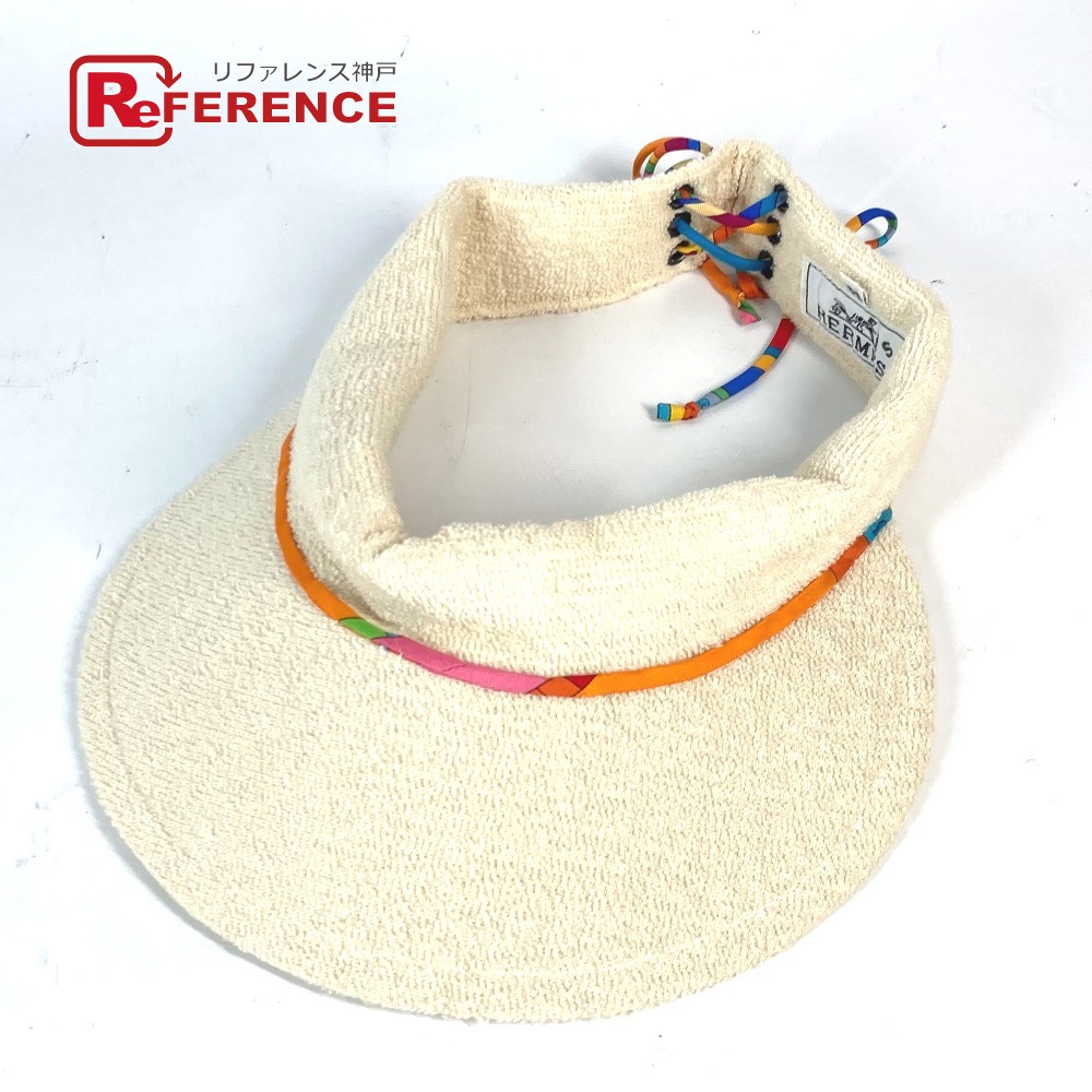 楽天市場】HERMES エルメス サンバイザー Golf パイル地 Mサイズ