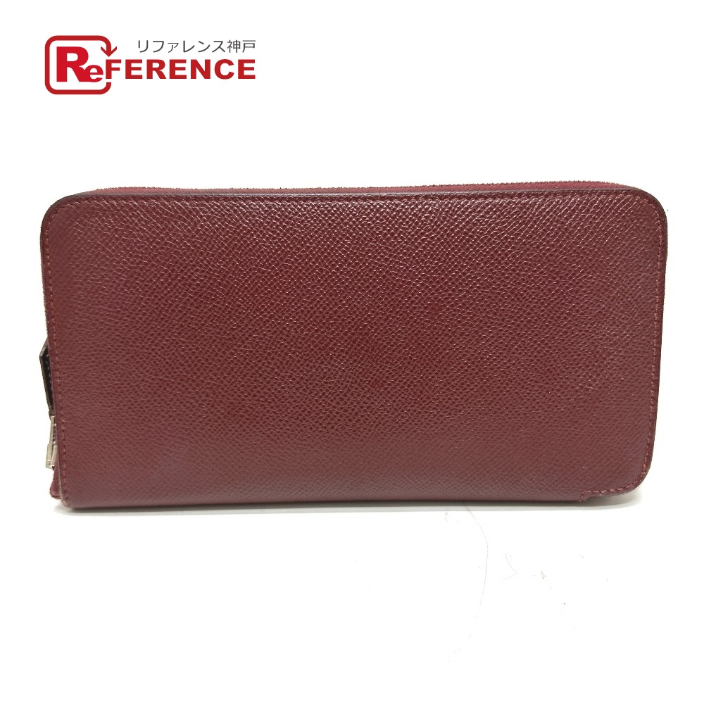 HERMES エルメス  アザップロング シルクイン 長紙入れ ヴォーエプソン  レディース ルージュアッシュ 【中古】