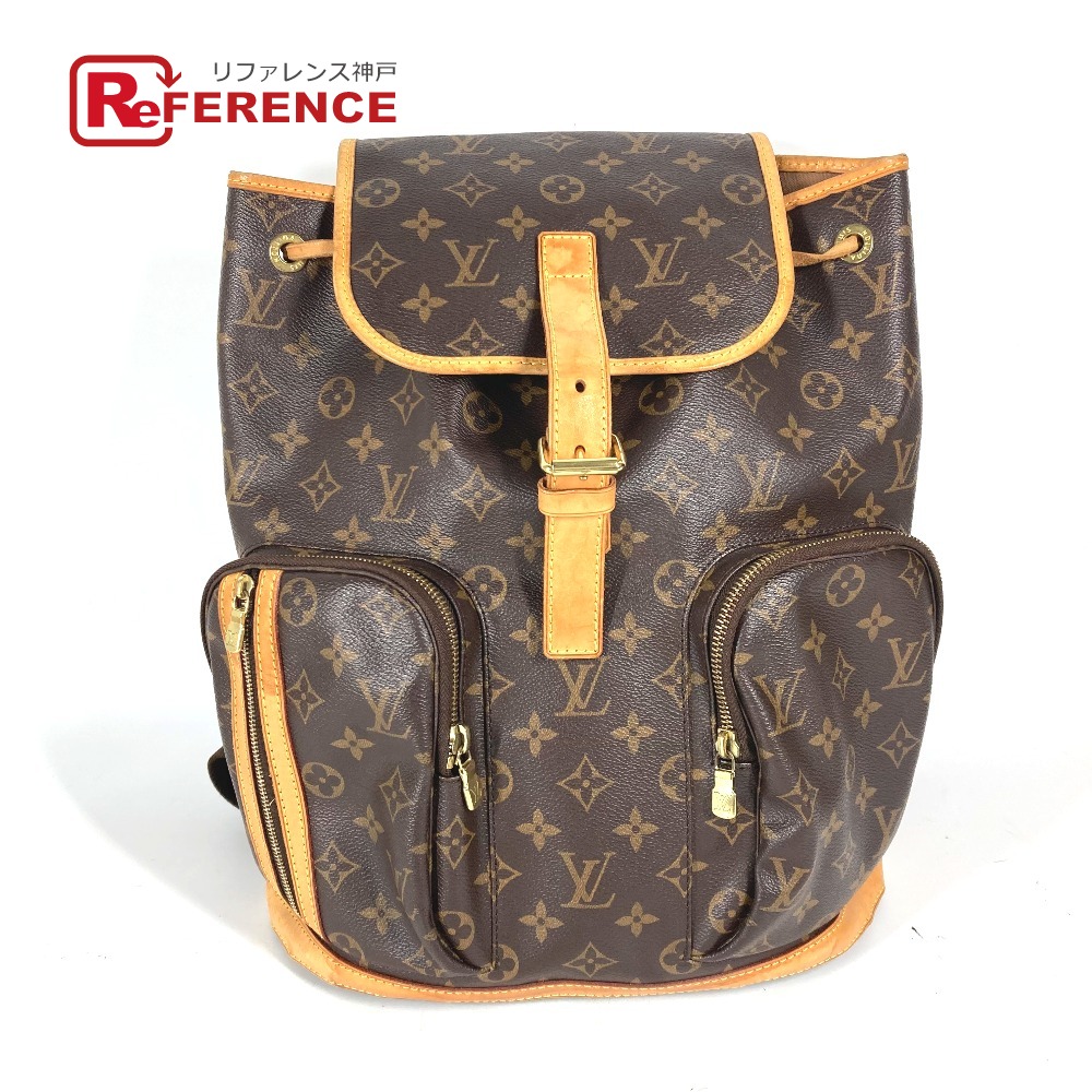LOUIS VUITTON ルイヴィトン  M40107  モノグラム サックアド・ボスフォール うしろ側容器に並べる 鞄 背嚢 モノグラム帆布  ユニ一発やる 赤銅色 【中古】