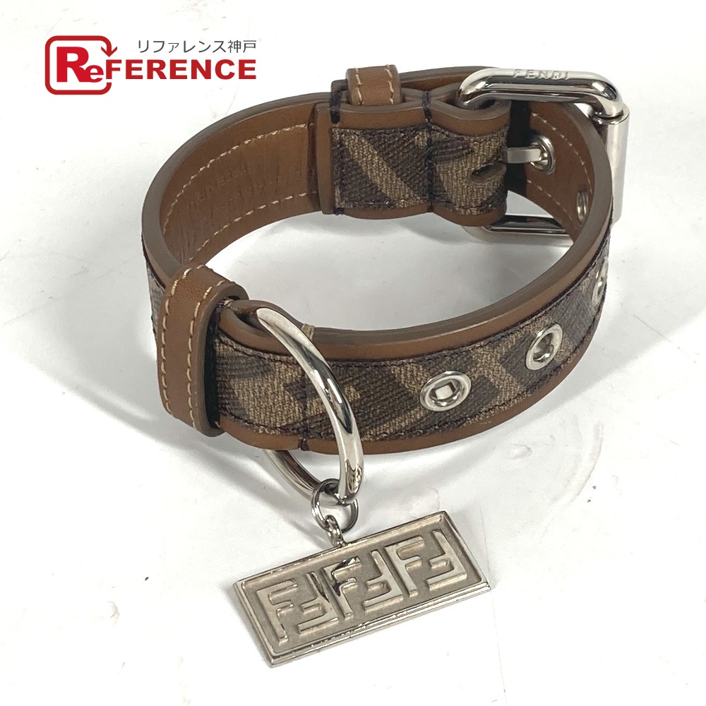 美品　FENDI　フェンディ　ズッカ　FF　首輪　ドッグカラー FENDI フェンディ ドッグカラー 8AC016 AJI5 首輪 ペットカラー