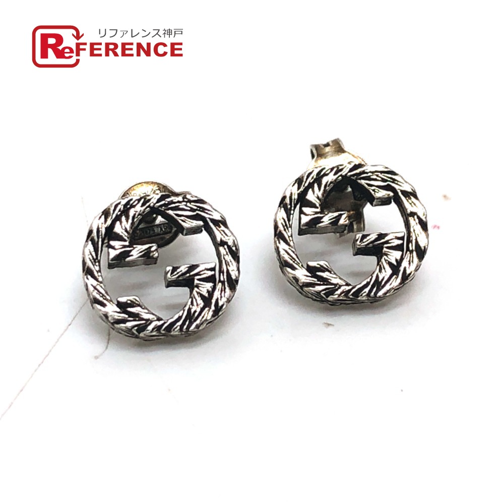 楽天市場】GUCCI グッチ ピアス インターロッキングG シルバー 925