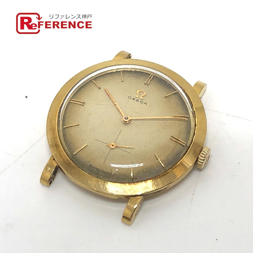 OMEGA 自動巻き時計 レザー 美品K18無垢カットガラス イエローゴルド 楽天市場】希少品 OMEGA オメガ カットガラス 金無垢 511.227 Cal.485