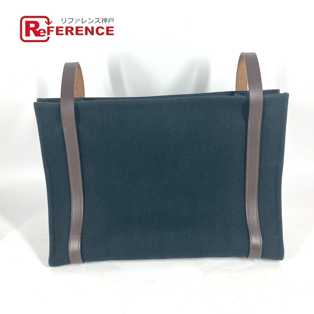 HERMES エルメス  カバリコル 鞄 ショルダーバッグ 肩かけ トートバッグ 帆布  ユニ一発やる 黒いこと 【中古】