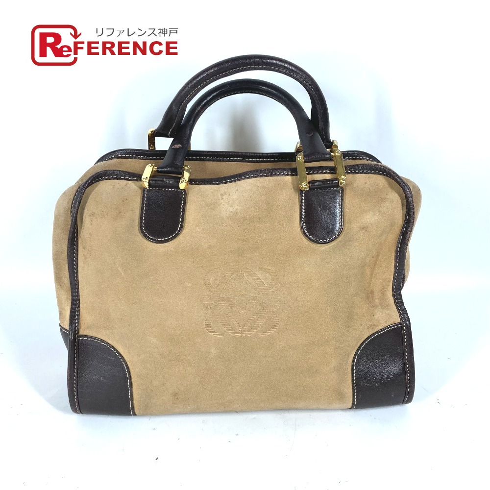 ロエベ LOEWE アマソナ フスタ トートバッグ アナグラム　 レザー LOEWE - LOEWE ロエベ フスタ アナグラム アマソナ トートバッグ