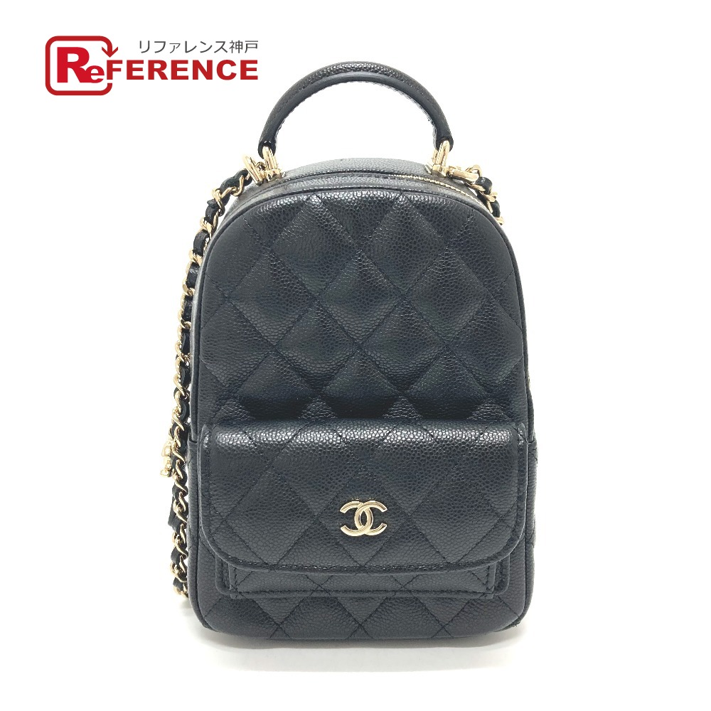 CHANEL シャネル  AP3753 マトラッセ タイムレスクラシック 3WAYうしろ側 背嚢 うしろ側 背嚢 キャビアひと肌  レディース 黒いこと 未当て嵌める 【中古】