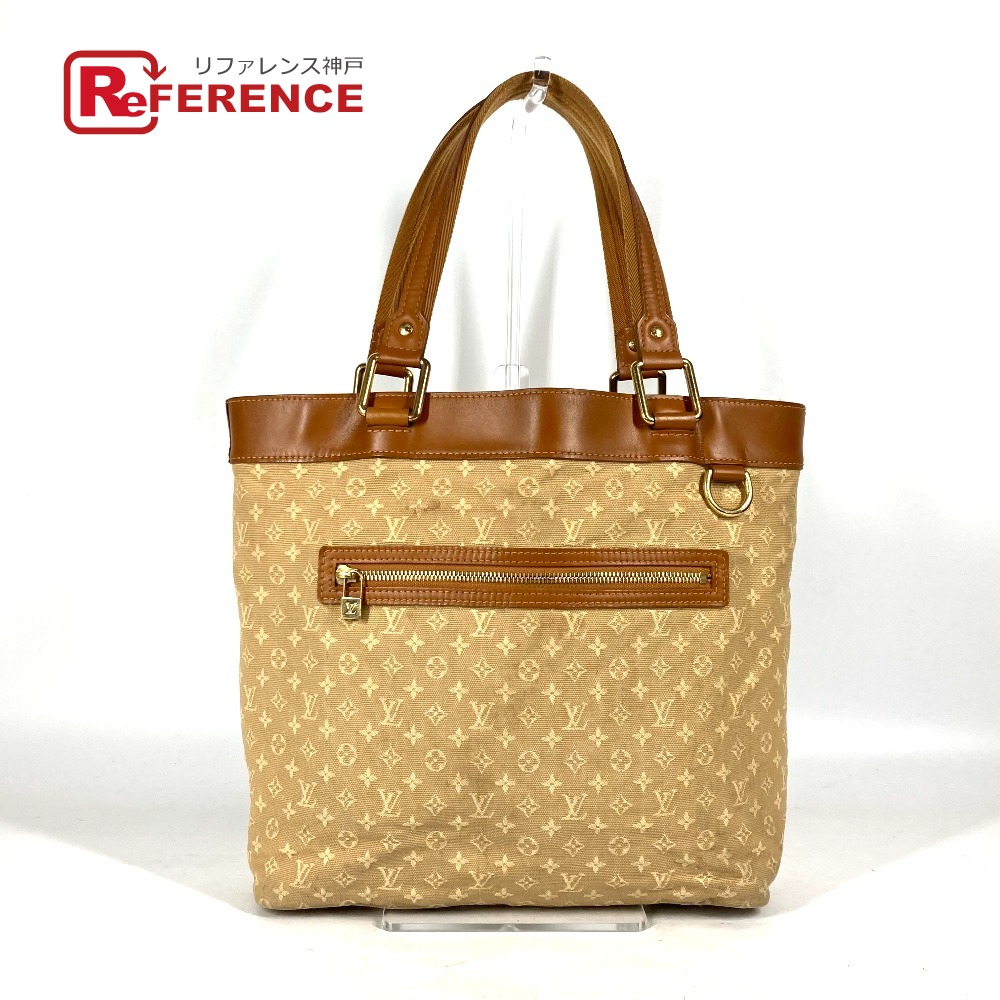 LOUIS VUITTON ルイヴィトン  M92683 モノグラムミニ ルシーユGM 嚢 肩かけ トートバッグ ショルダーバッグ モノグラムミニキャンバス  レディース ベージュ 【中古】