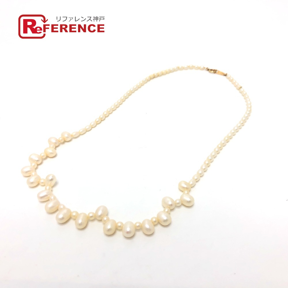 TASAKI タサキ 淡水バロックパール アクセサリー 真珠 ネックレス パール /K18 レディース ホワイト 【中古】